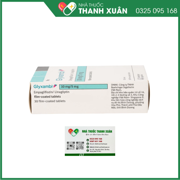 Glyxambi 10mg/5mg trị đái tháo đường tuýp 2